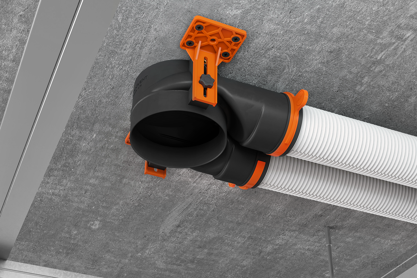 Ergovent Aero Pro Slim Box Plenum (2x75mm - 125mm connections)