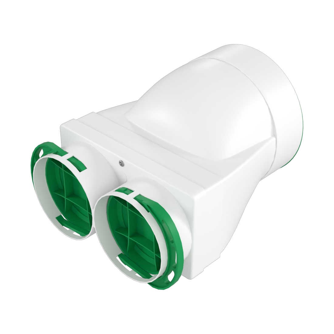 AW - 125mm to 2x75mm straight connector