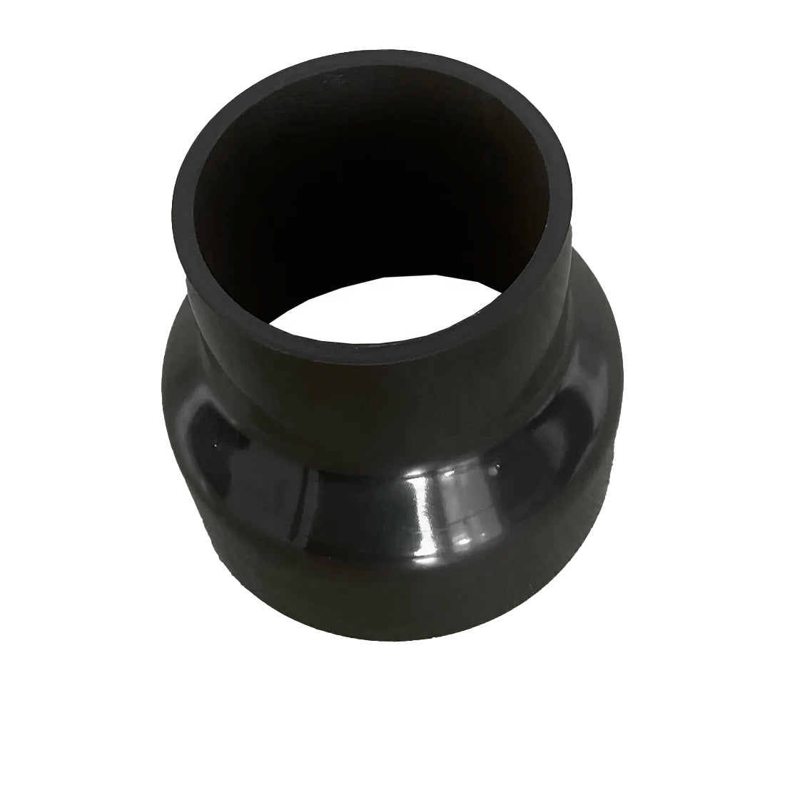 Rubber flexible circular duct connector & 2 x clips
