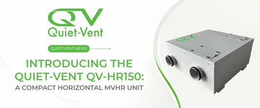 Introducing the Quiet-Vent QV-HR150: A Compact Horizontal MVHR Unit