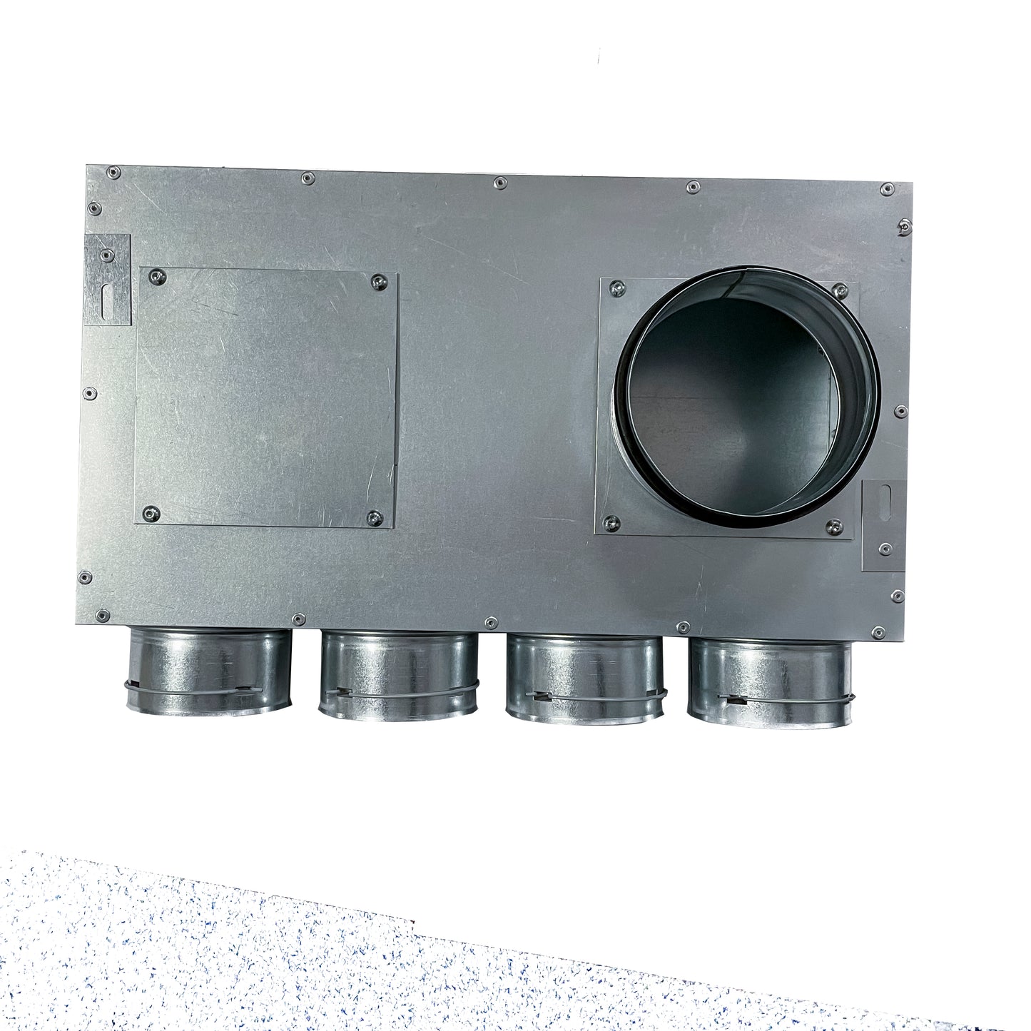 4 point 90mm Adjustable Top entry Distribution box 125mm Spigot