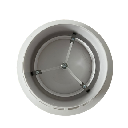 125mm - Ceiling Air Valve PVC (white) for Flexible Pipe Connection