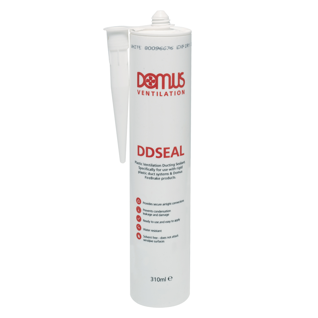 Sealant - PVC Duct 310ml White - FIRE RATED