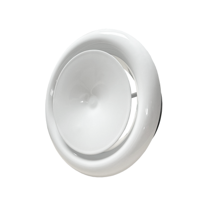Quiet-Vent Metal Air Supply Valve - with Mounting Collar