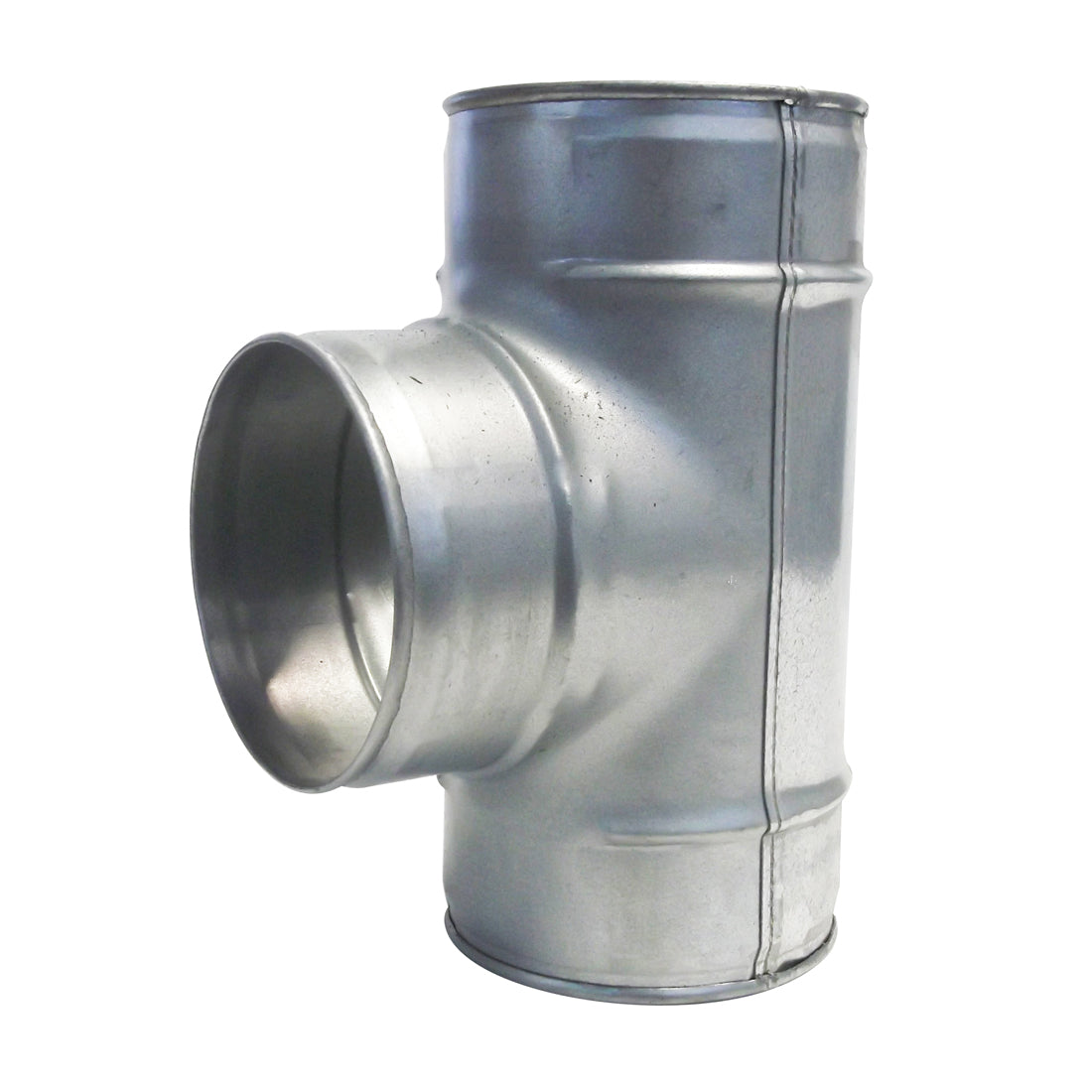 Metal duct elbow on a white background