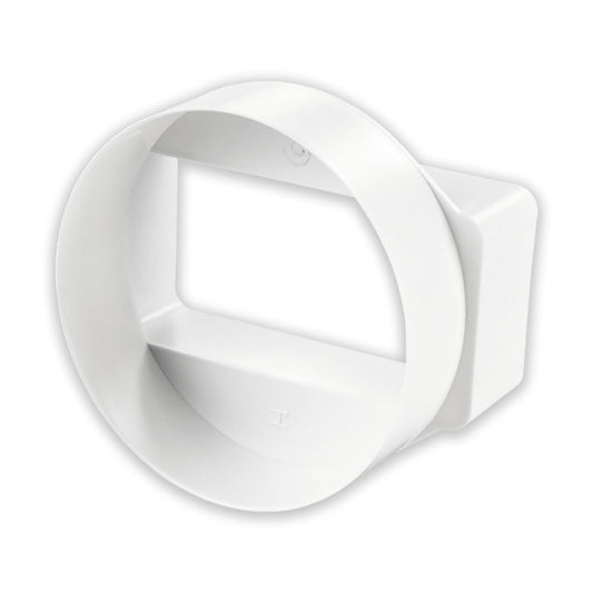 Short Round to Rectangular Adaptor Female