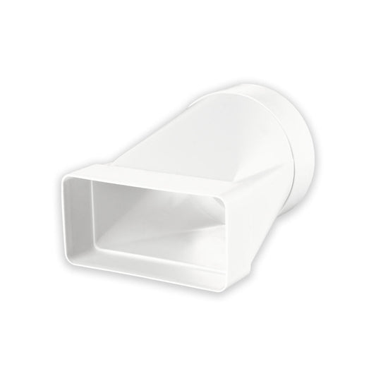 Rectangular Ducting Round to Straight Offset Adaptor